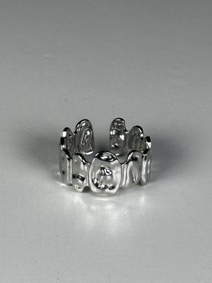 Anillo de Acero Plateado