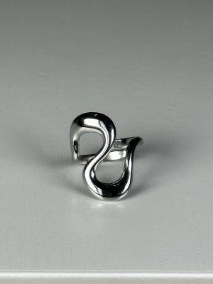 Anillo de Acero Plateado