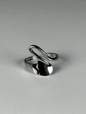 Anillo de Acero Plateado