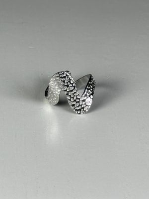 Anillo de Acero Plateado