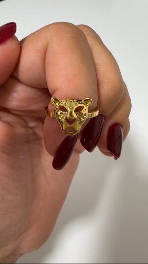 Anillo tigre dorado
