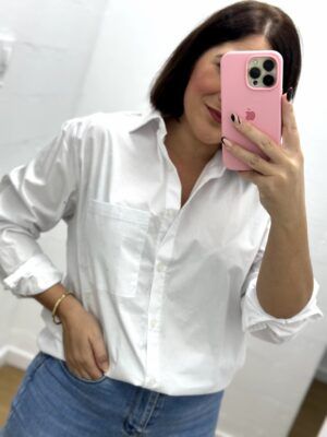 Camisa blanca bolsillo