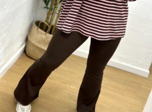 Leggings campana barbie marrón