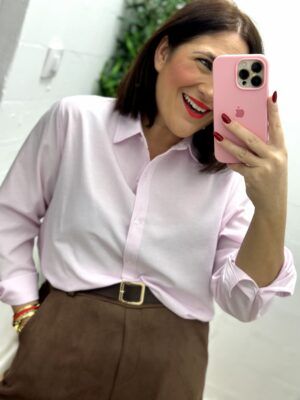 Camisa Oxford Rosa