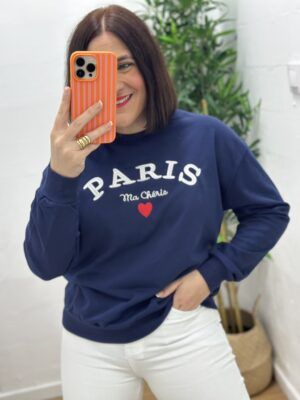 Sudadera Paris Azul Marino