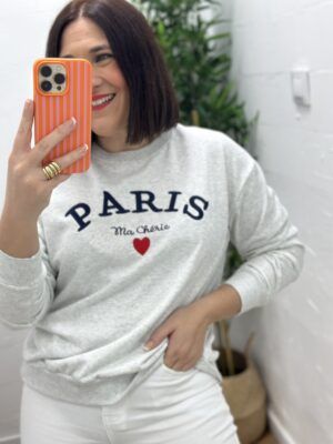 Sudadera Paris Gris