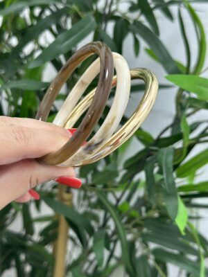 Pulsera resina 3 piezas Dorado