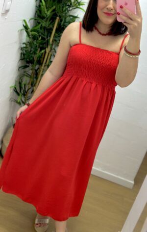 Vestido básico Rojo
