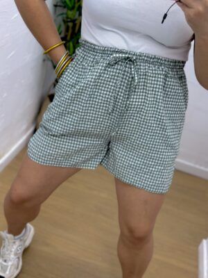 Bermuda vichy verde