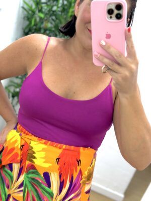 Top tirante rosa