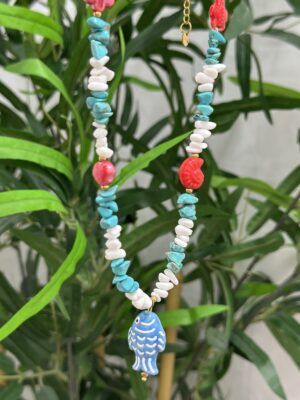 Collar pez Azul