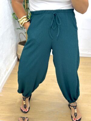 Pantalón abullonado Verde