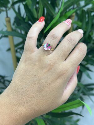 Anillo concha colores