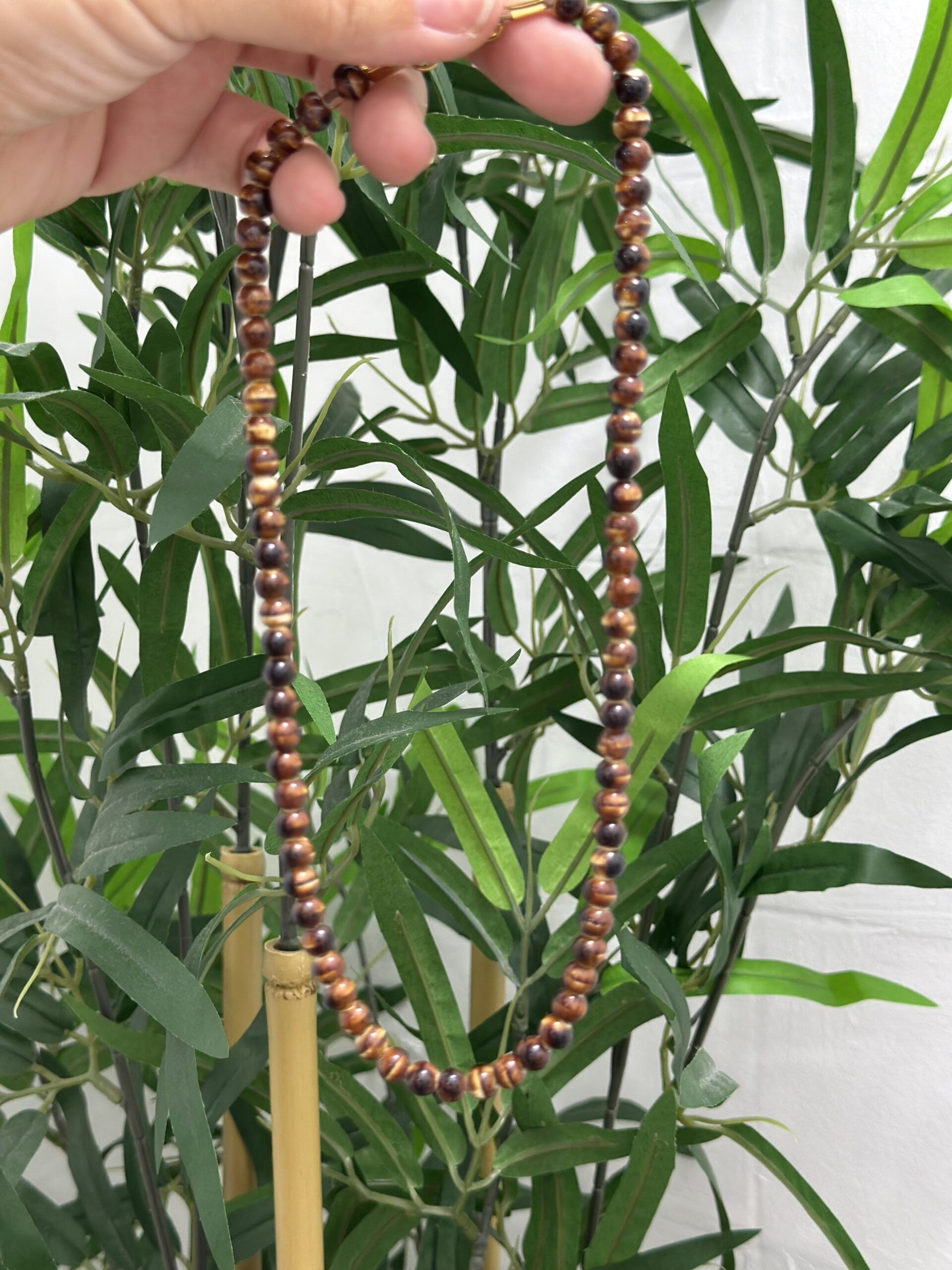 collar ceramica marron