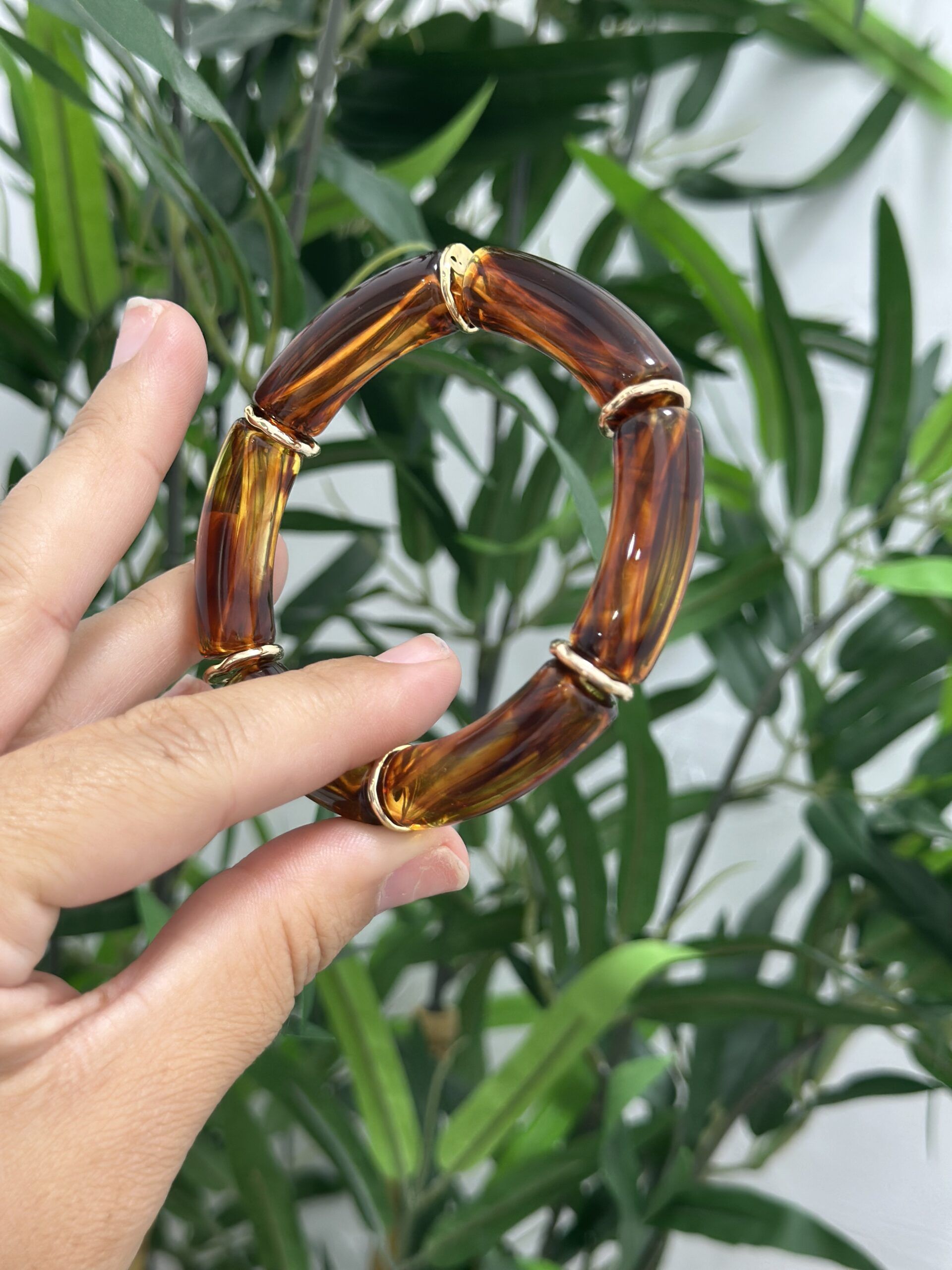Pulsera elastica nacar