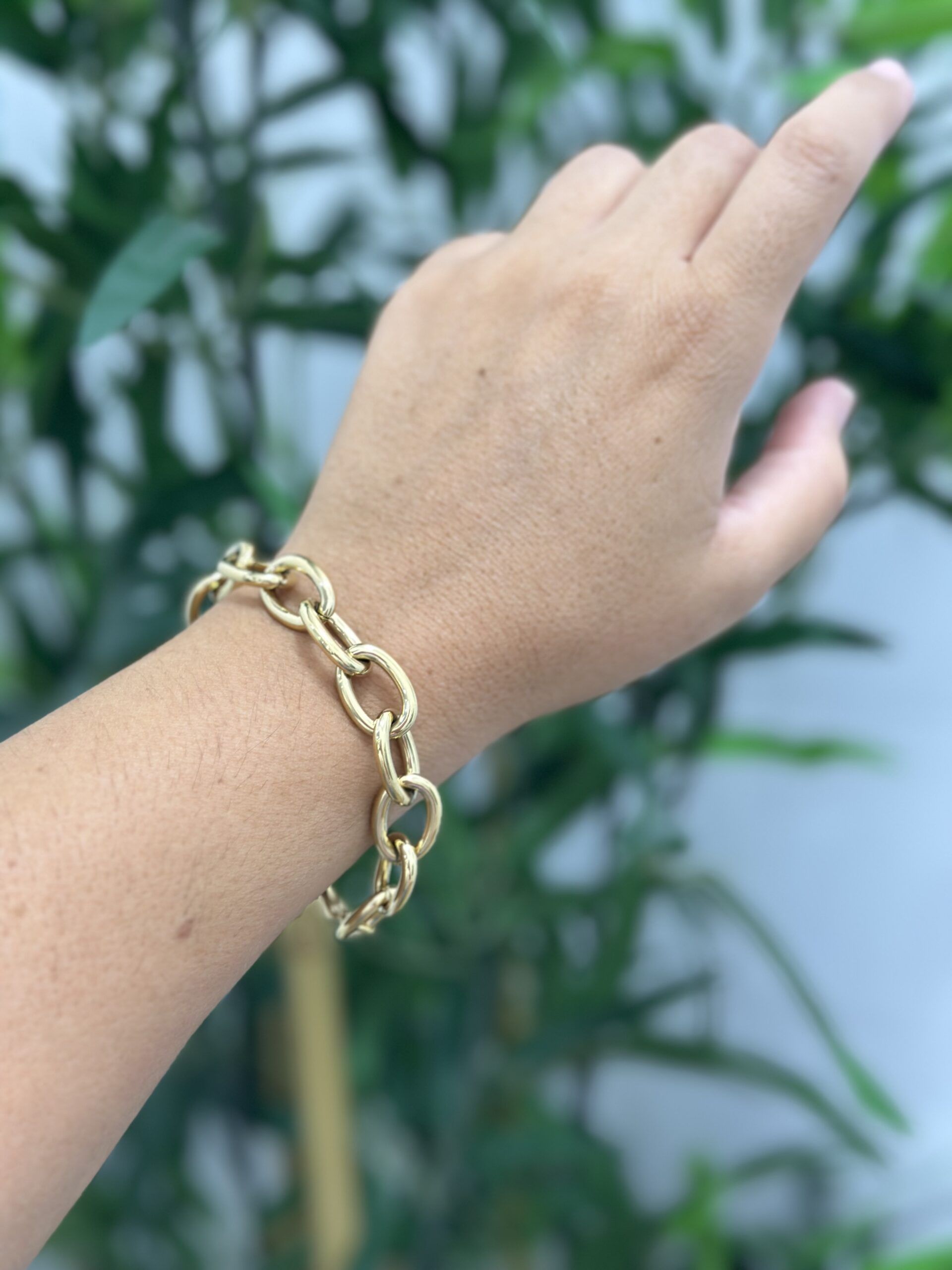Pulsera eslabón Dorada