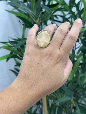 Anillo piedra Beige