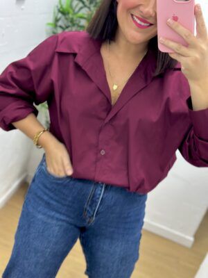 Camisa Burdeos